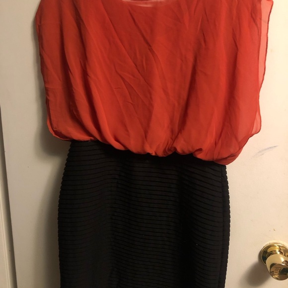 Orange/Black Enfocus Studio Dress - Picture 6 of 6